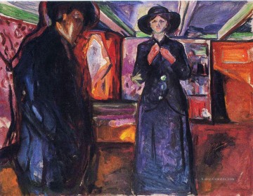  1915 werke - Mann und Frau ii 1915 Edvard Munch